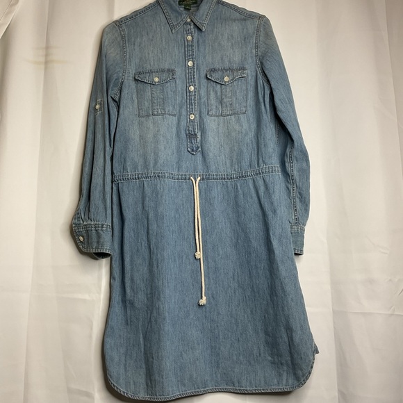 Lauren Ralph Lauren denim dress 4 - Picture 4 of 10